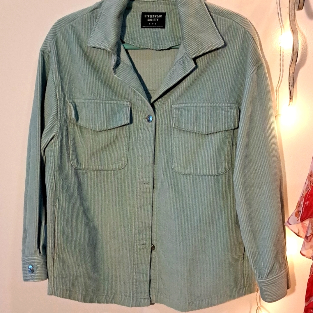 Streetcar Society Green Corduroy Jacket